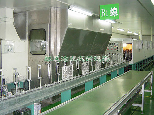 自動噴涂生產(chǎn)線上件段
